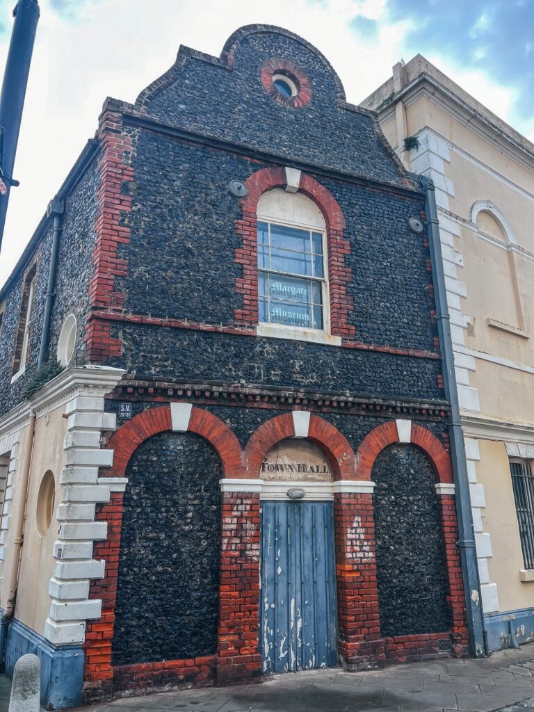 Historic flint and red brick Town Hall building in Margate Old Town