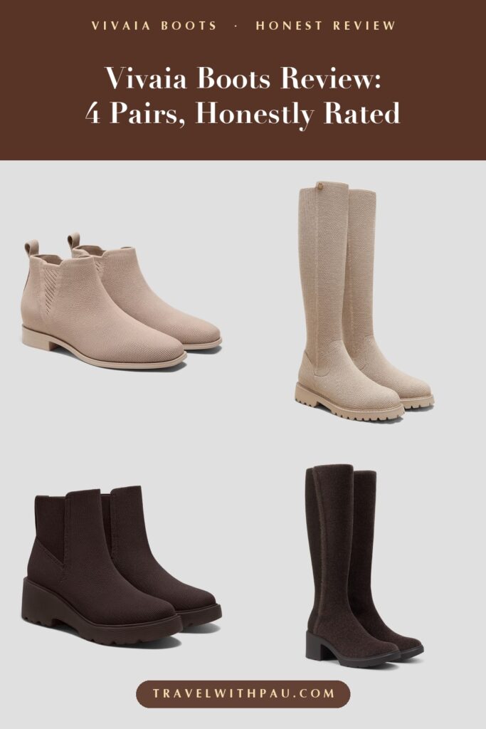 Vivaia boots review: four pairs honestly rated, Ryan, Filipa, Everly and Atria