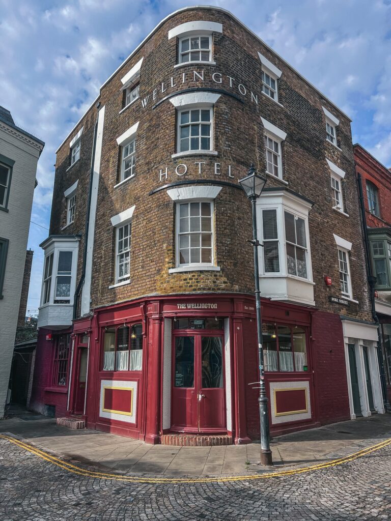 The Wellington pub and hotel on Duke Street in Margate Old Town